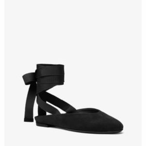 MK COLLECTION Maren Suede Lace-Up Ballet Flat